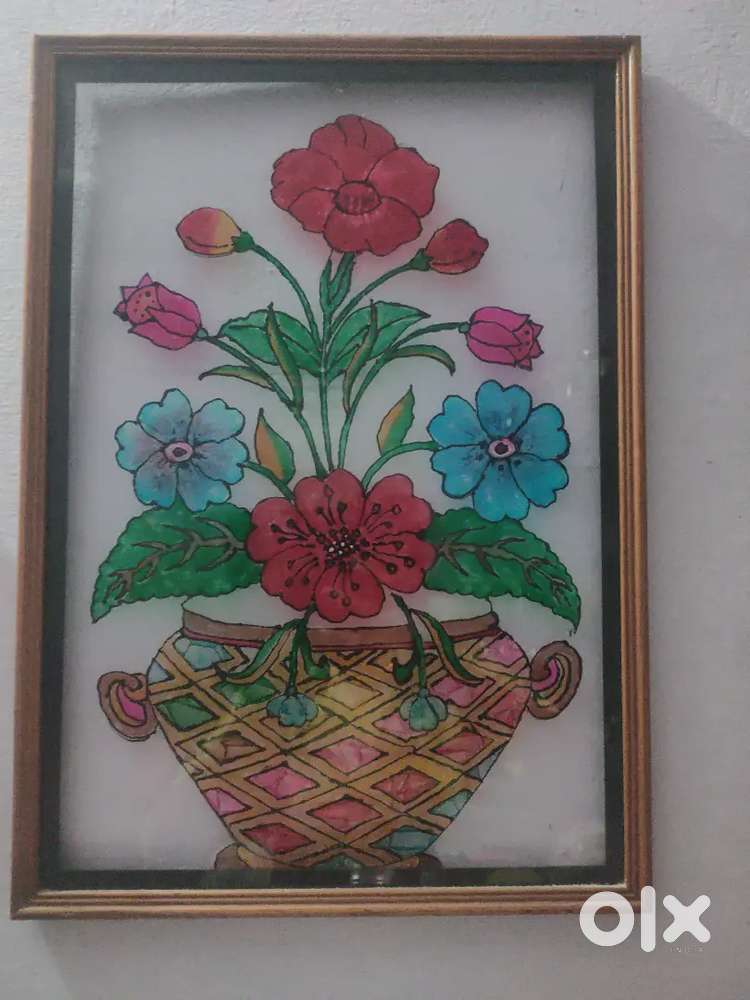 Unique glass painting Wall decoration frame