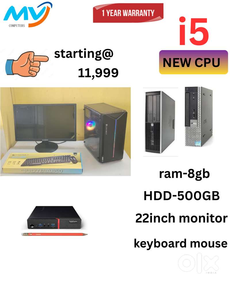Same day delivery  CPU - i7 Process  Monitor  Keyboard Mouse