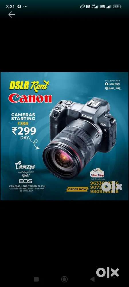 Camera for rent