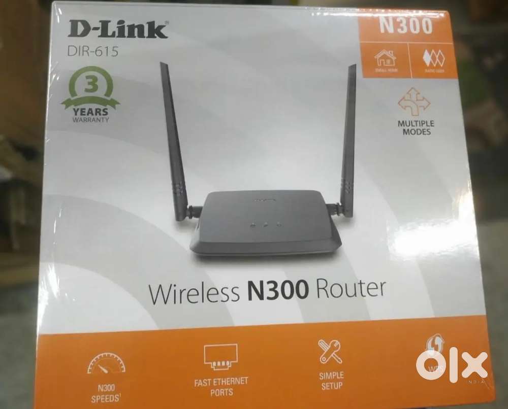 Box Pack D-Link DIR-615 Wireless N300 Wi-Fi Router