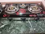 Gas stove 3 burner brand new condition