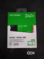 WD Green 240 GB nvme SSD with 3 year warranty not used new condition