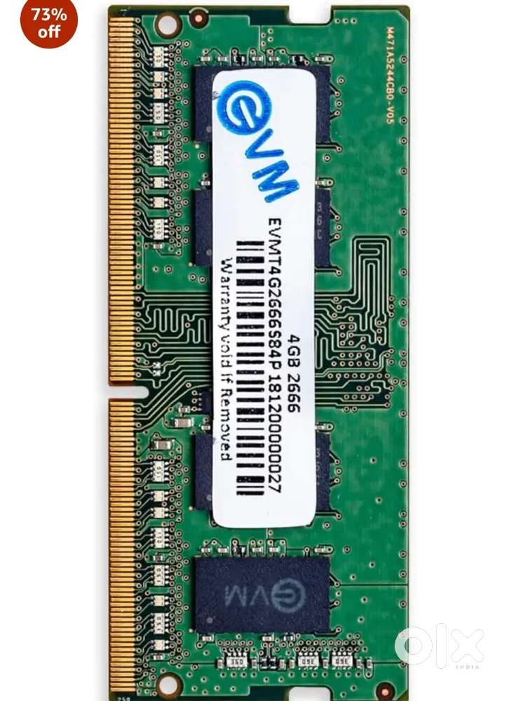 New EVM4 GB DDR4 2666 Mhz  Laptop RAM @ Just Rs 1,250 Only...