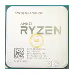 AMD Ryzen 3 Pro 1300 Processor + CPU Fan + Radeon HD 5450 Graphic Card