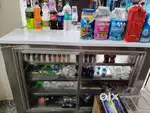 Glass counter freezer