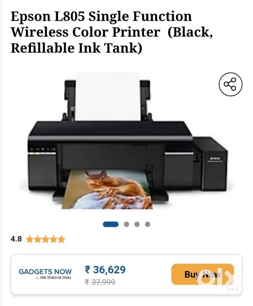 L805 EPSON PRINTER SUBLIMINAL USED