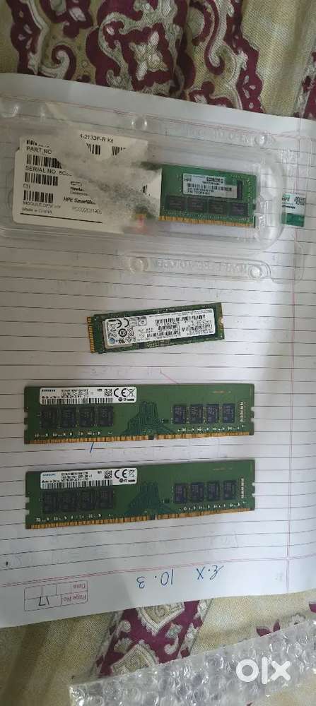 32 GB and 16 GB DDR 4 RAM, and 512 GB laptop SSD NVME
