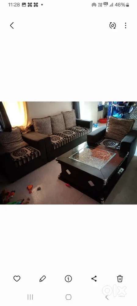 Five seatar sofa set with table