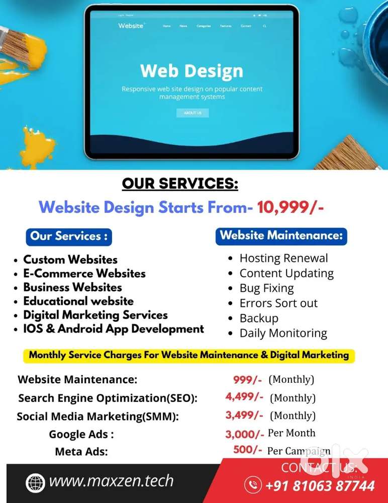 we are providing website development for your business