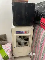 Fridge, cooler, Air fryer, organiser, Table and drawers
