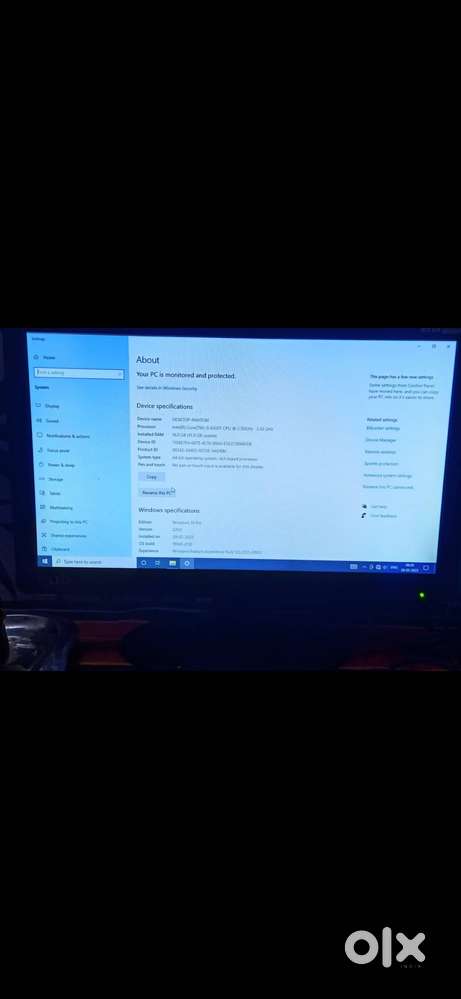 HP  CPU i5 6 gen.16 RAM 256SSD