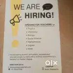 Tution teachers wanted