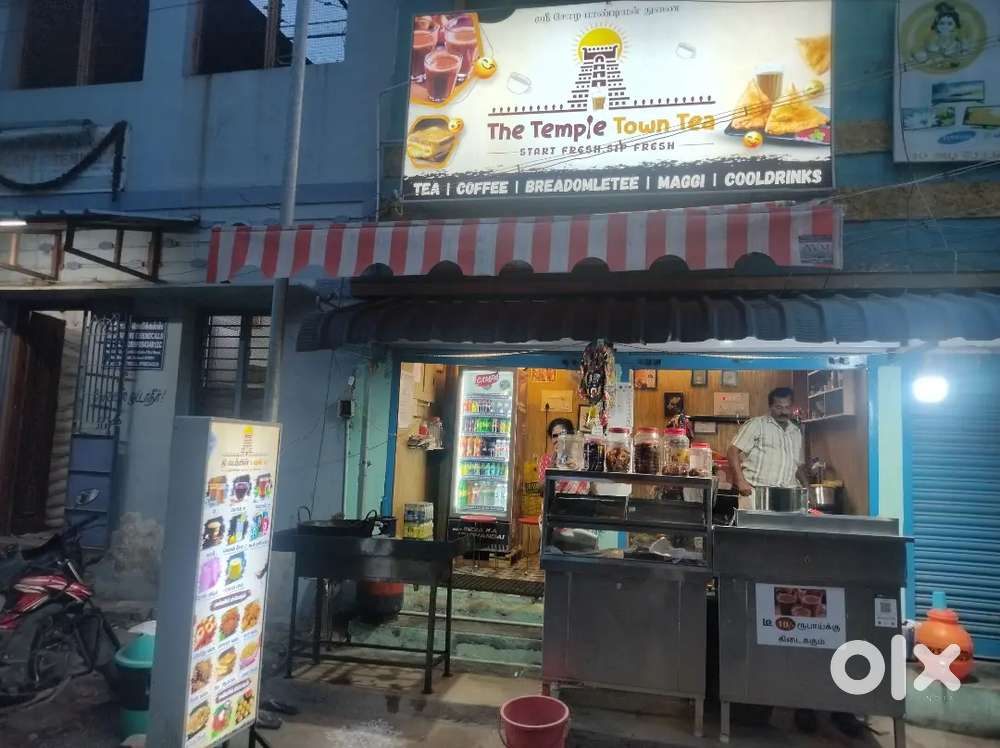 TEA SHOP WITH DECORATION& VADA SHOP TOTAL ALL SETUP WITH SHOP ADVANCE