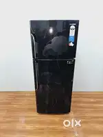 Samsung blackcolour flower design latest model doubledoor refrigerator