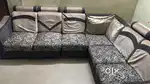 L-shaped sofa,  5 years old