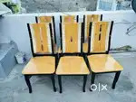 6 PIECES OF WOODEN CHAIRS
