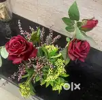 Flower Pot Two with high quality ARTIFICAL flowers