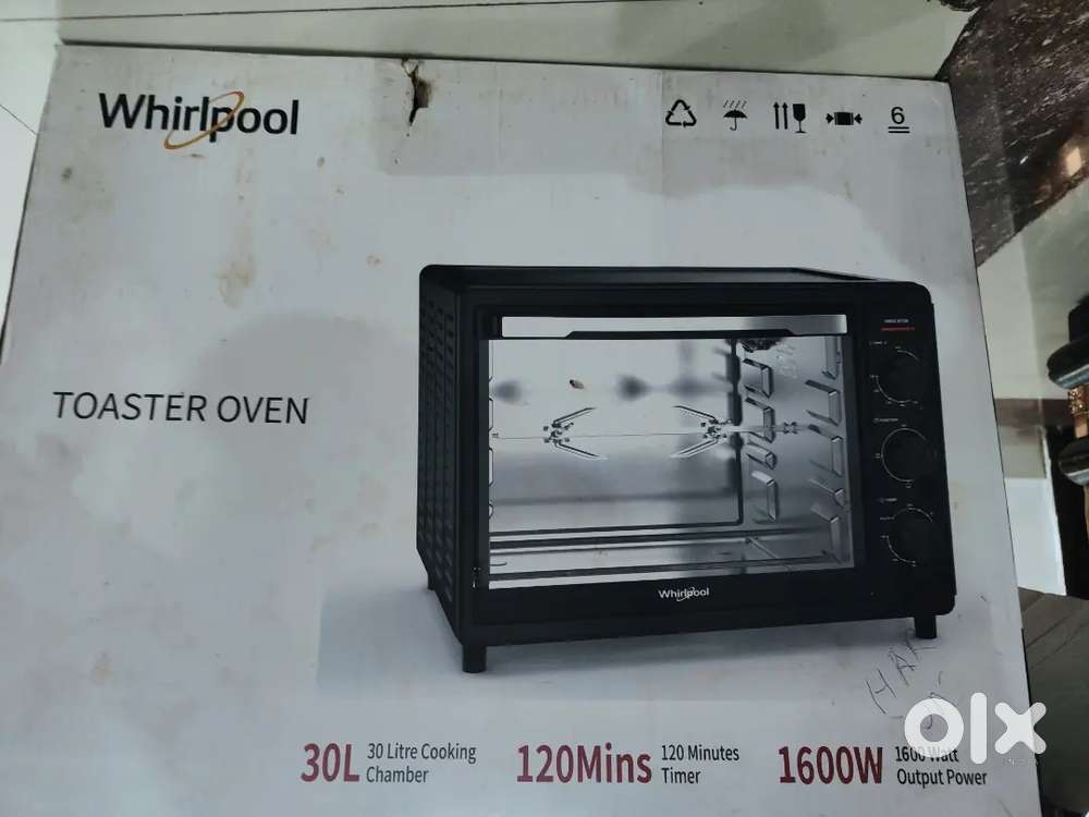 Whirlpool 30L OTG Oven – 1600W Used onceWith Box, Bill & Accessories