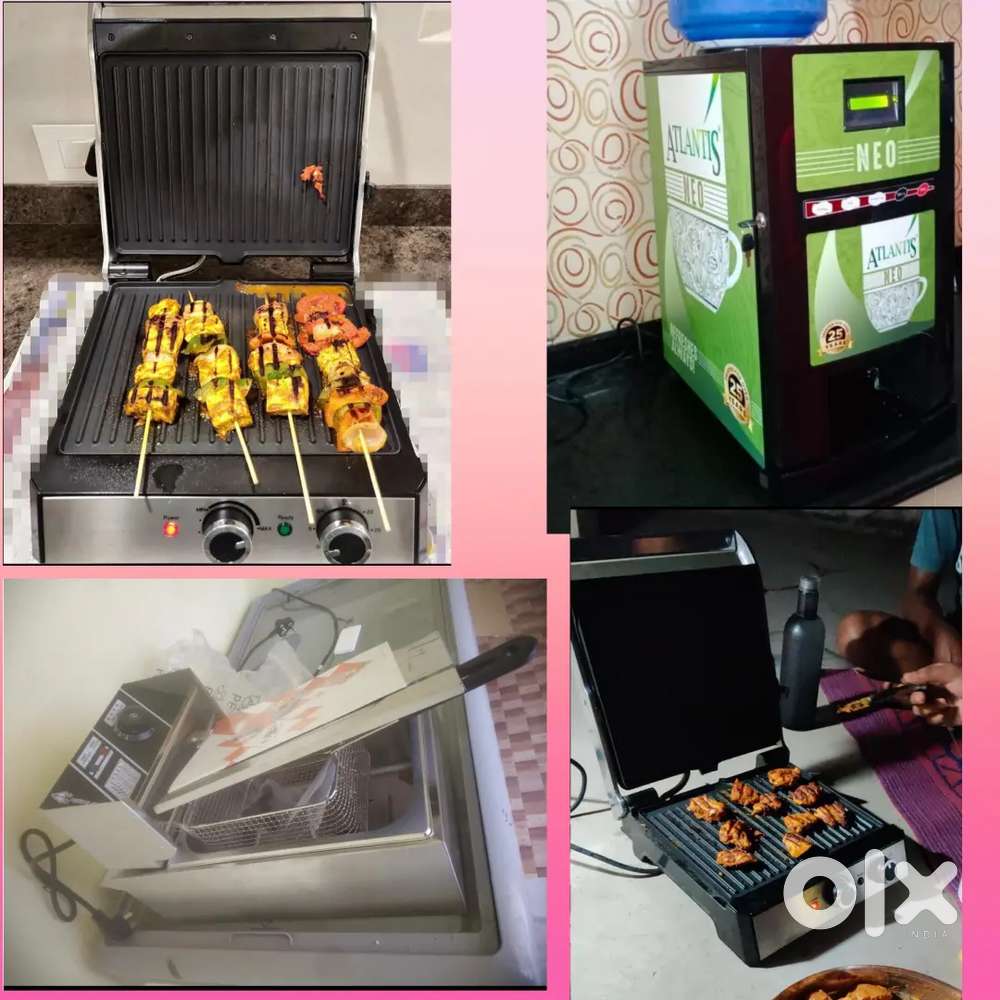 Coffee machine 4 line, Sandwich Maker, Deep fryer 4 lt