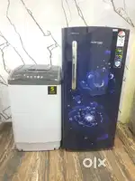 Voltas single door refrigerator and onida top load washing machine $