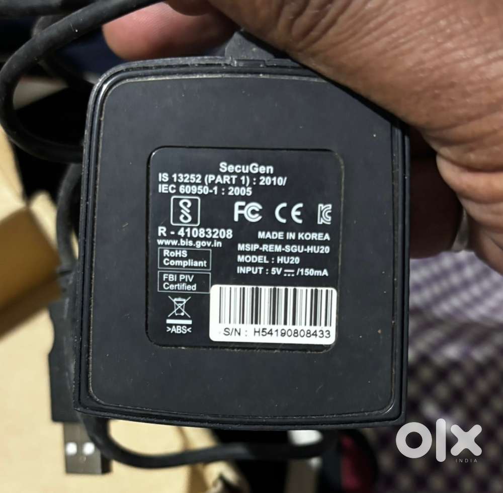 Logitech webcam and secugen thumb scanner