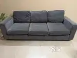 Urban Ladder 3-Seater Sofa Great Condition Smoke Grey