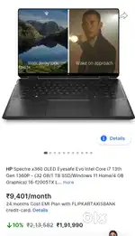 HP Spectre X360 16 inch OLED Touch i7 13th Gen