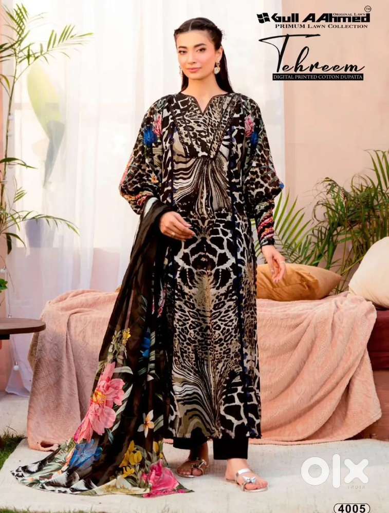 Pure Lawn Collection With Mal Mal Duppatta