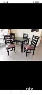 Supreet furniture Brand New Assam teak wood 4seter Dinning table