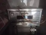 Pizza oven and tables