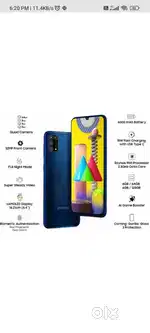 Samsung M31 6/128gb 64mp sony camera