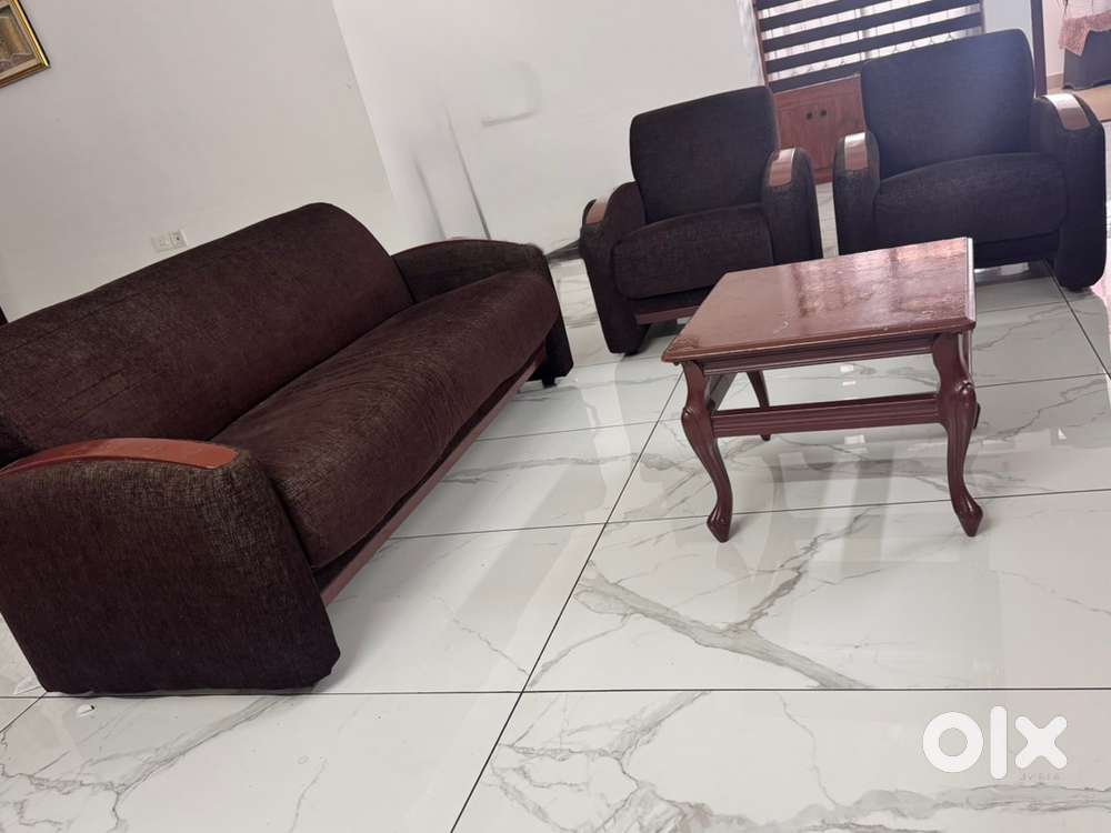 3 seater and two single seater sofasets with Teepoy