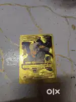 Charizard & Shining Charizard pokemon gold card