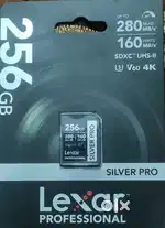 Brand New Lexar Professional 256GB SD Card (Silver Series)–Sealed Pack