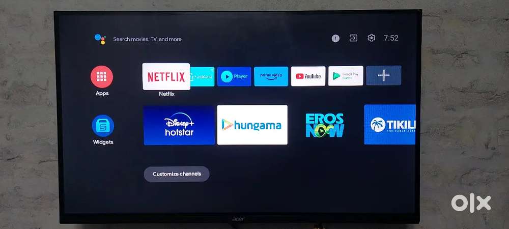 Acer 32 inch androide led /sony home theater