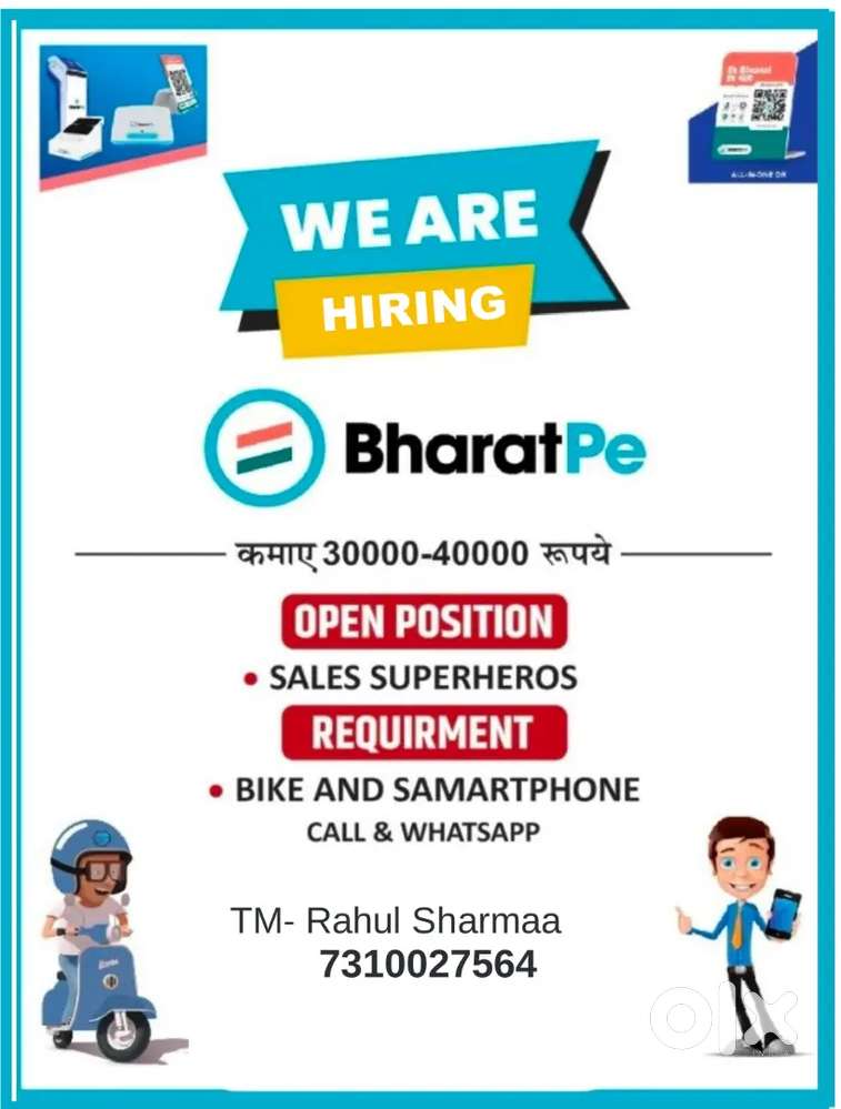 Hiring for Field Sales Executive for BharatPe