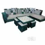Bigger sale on buy new sofa 8499, L size sofa 13990/-