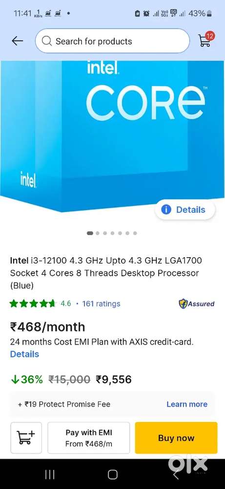 Intel i3 12100 Processor
