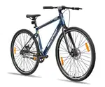 Hero Velox Hybrid Cycle Double DISC Brake 28T for Adults Blue Colour