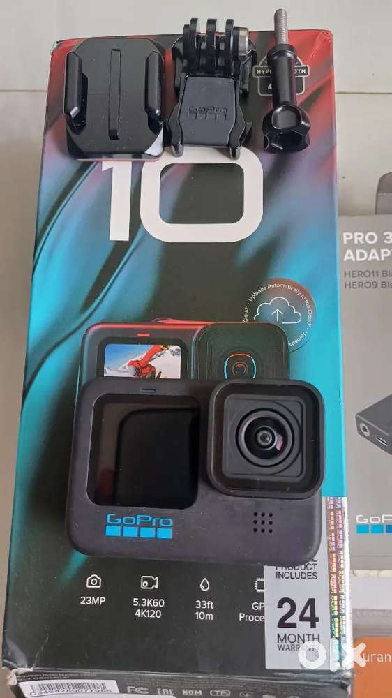GoPro 10 with accessories.