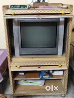 Sony wega television for sale (4000/-) + wooden cabinet (2000/-)