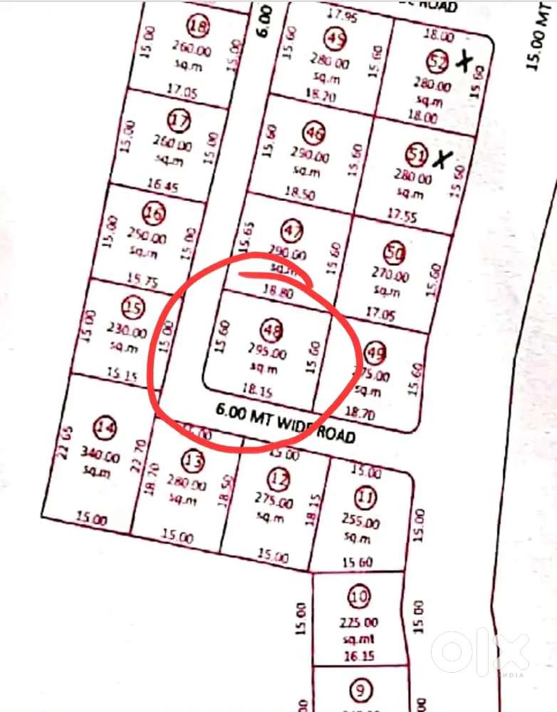 Corner plot for sale in Anand royal.