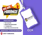 Wanted For Telecaller in Real estate company