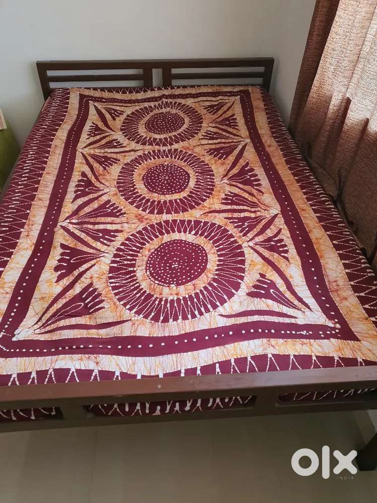 Iron Bed, Mattress and Air Cooler