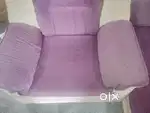 Second hand 5 seater sofa, and iron bad