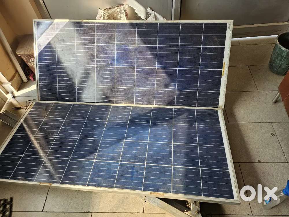 Solar plates inverter and battery