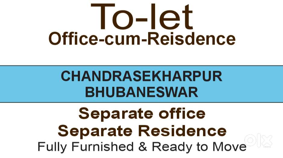 Office cum Residence fully furnished Office