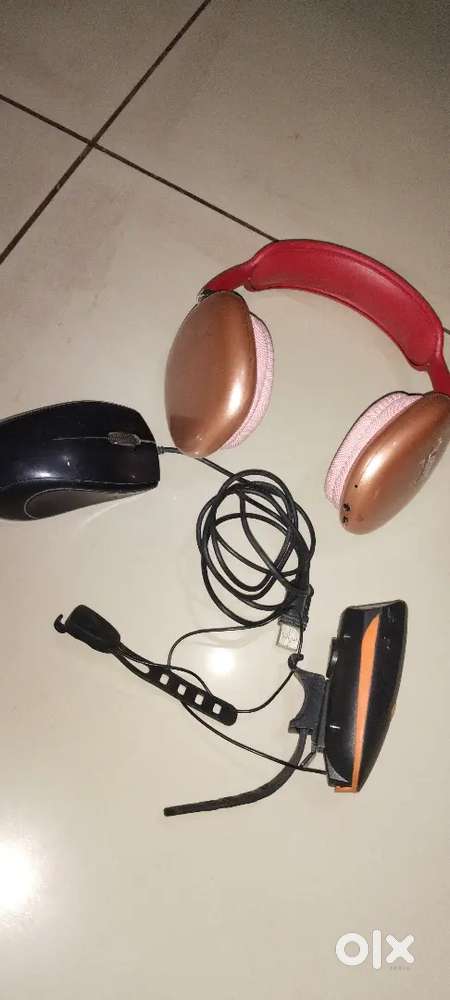 Headphone,cyclehornandlight, wired mous