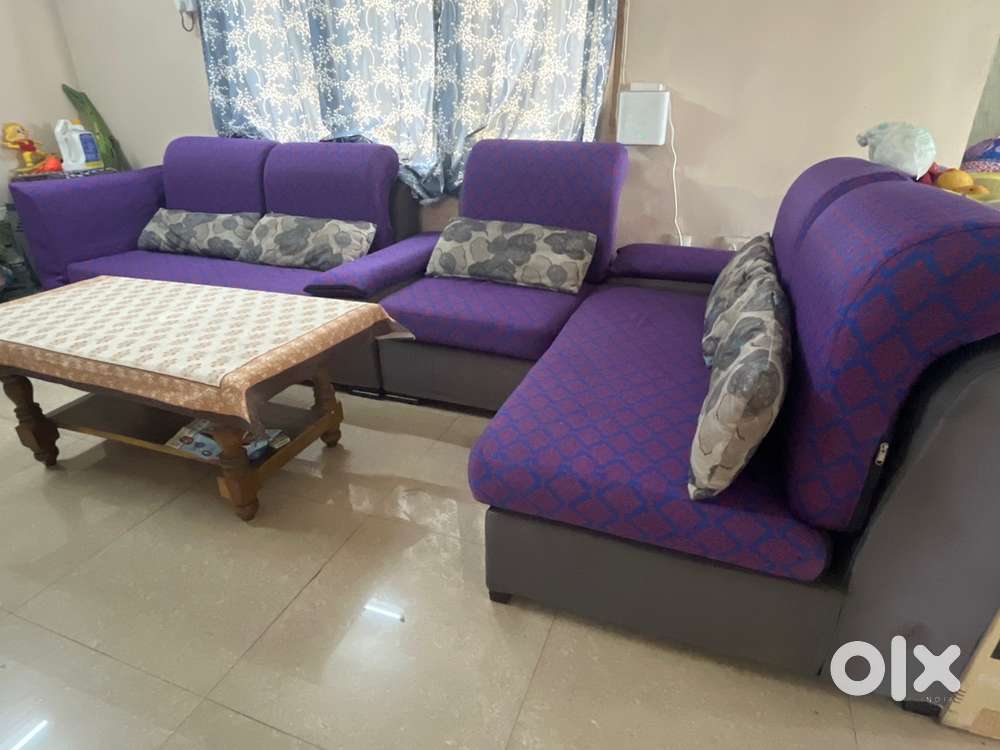 L-Shaped Sofa + Tea Table  Stylish, Comfortable & Affordable