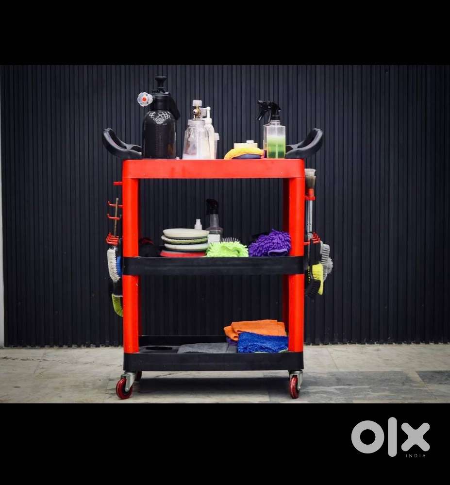 Multipurpose Heavy-Duty Plastic Trolley / Bottle Organizer Stand